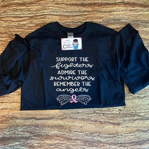 NWOT Craftee_Creations Custom Cancer Shirt